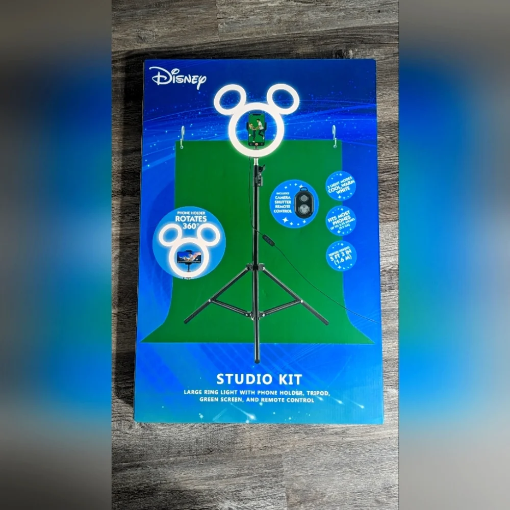 Disney Mickey Mouse Selfie Ring Light with tripod stand
